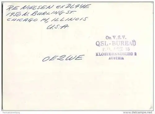 QSL - QTH - Funkkarte - DL4YE - Kassel - 1958