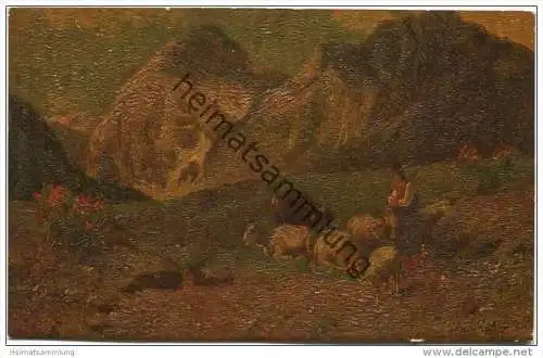 Der Hirtenbub von Christian Mali - Degi-Gemälde