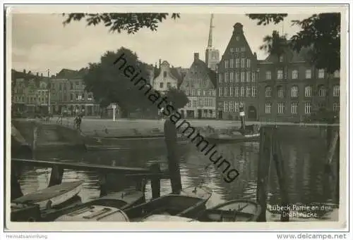 Lübeck - Drehbrücke - Foto-AK