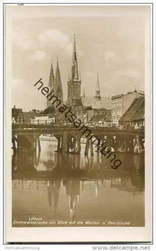 Lübeck - Dankwartsbrücke - Foto-AK