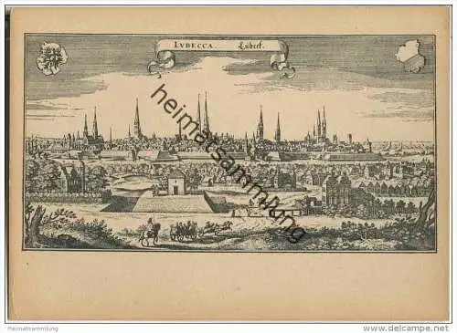 Lübeck - Stich von M. Merian 1653
