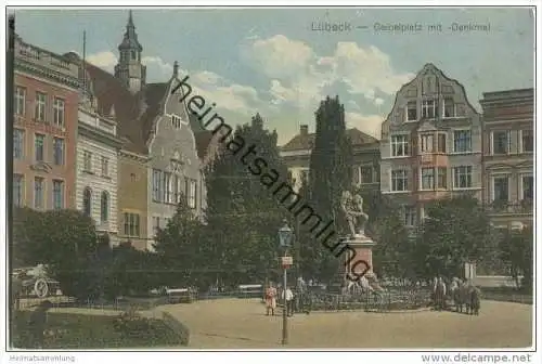 Lübeck - Geibelplatz - Denkmal