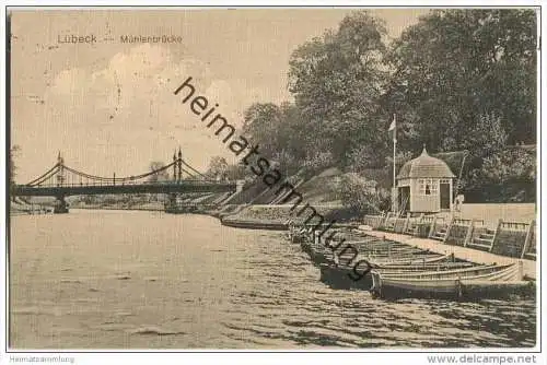 Lübeck - Mühlenbrücke - Boote