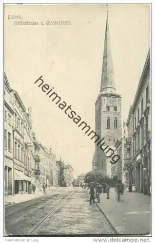 Lübeck - Breitestrasse und Jacobikirche