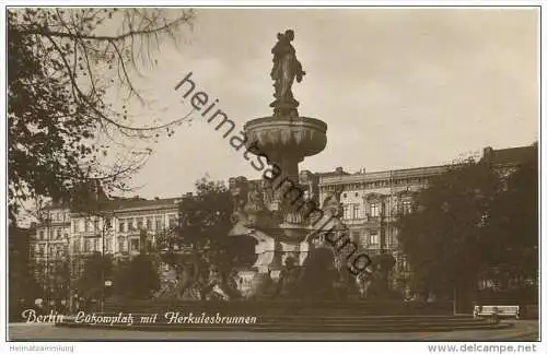 Berlin - Lützowplatz mit Herkulesbrunnen - Foto-AK