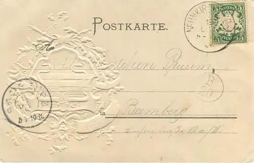 Zollwesen - Prägedruck - gel. 1904