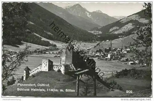 Panzendorf - Schloss Heinfels mit Sillian - Foto-AK