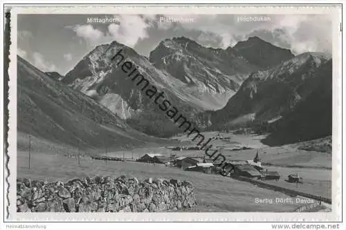 Sertig Dörfli - Foto-AK