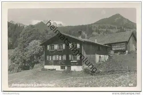 Schwabenhaus gegen Schillerkopf - Tschengla - Foto-AK