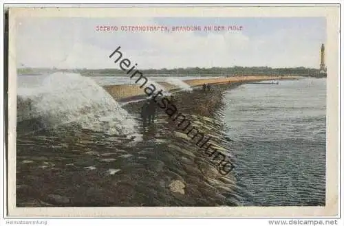 Osternothafen - Brandung an der Mole