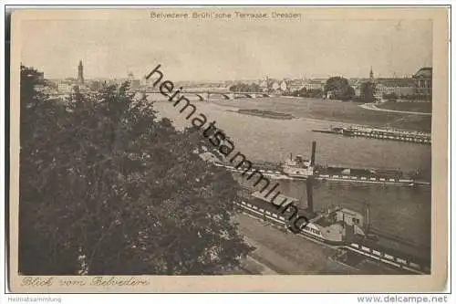 Dresden - Blick vom Belvedere - Brühl'sche Terrasse