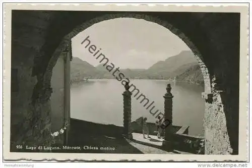 Lago di Lugano - Morcote - Chiesa motivo - Foto-AK