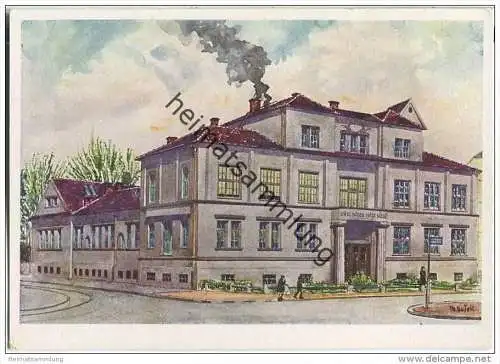 Mährisch Ostrau - Ostrava - Mestske lazne - signiert Busek