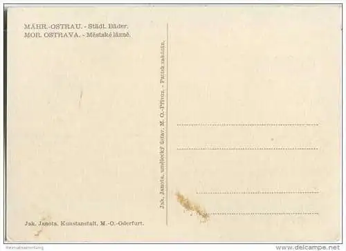 Mährisch Ostrau - Ostrava - Mestske lazne - signiert Busek