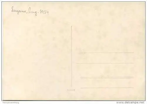 Lugano - Foto-AK Grossformat 1954