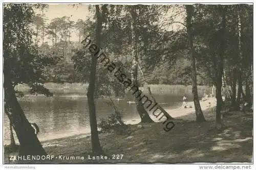 Berlin - Zehlendorf - Krumme Lanke - Foto-AK 30er Jahre