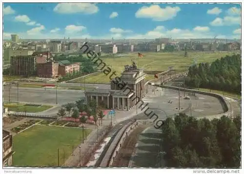 Berlin - Brandenburger Tor nach dem 13. Aug. 1961 - AK Grossformat