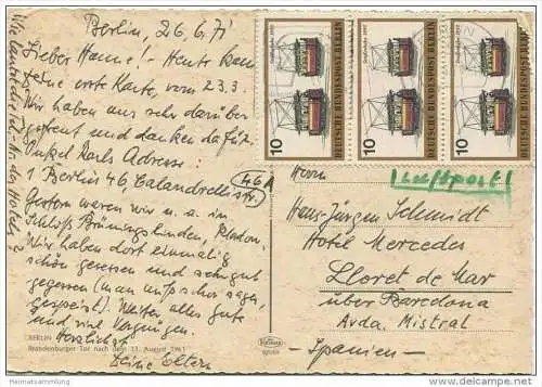 Berlin - Brandenburger Tor nach dem 13. Aug. 1961 - AK Grossformat