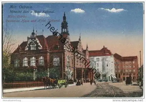 Mährisch Ostrau - Ostrava - Nemecky dum a Hotel National