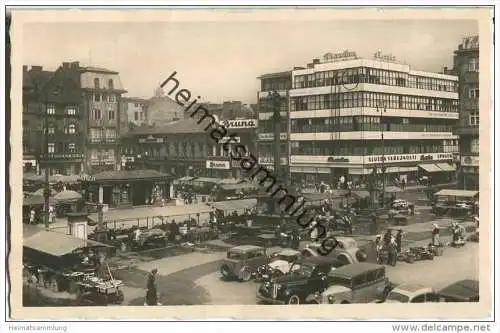 Mährisch Ostrau - Ostrava - Hlavni namesti - Hauptplatz - Foto-AK - Autos