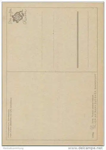 Frühlingsenzian - Schneeheide - Künstlerkarte signiert L. S. 1942 -&gt; Lilly Scherbauer - AK Grossformat