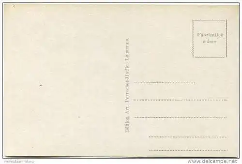 Lausanne - Banque Cantonale et la Poste - Foto-AK 20er Jahre