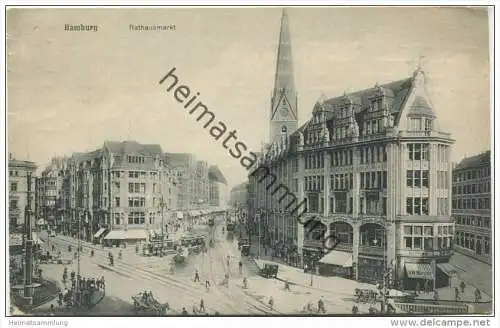 Hamburg - Rathausmarkt gel. 1918