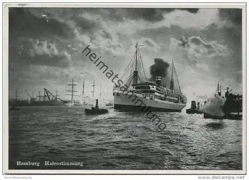 Hamburg - Hafen - AK Grossformat