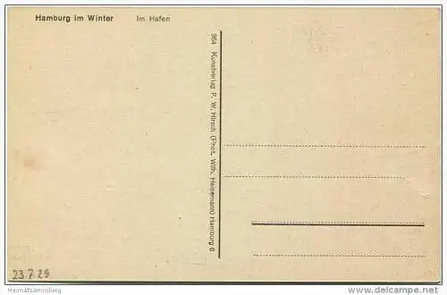 Hamburg - Hafen im Winter