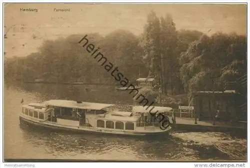 Hamburg - Fernsicht - Dampfer Johanna gel. 1921