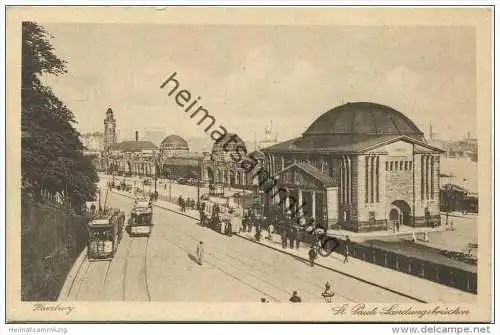 Hamburg - St. Pauli - Landungsbrücken 20er Jahre