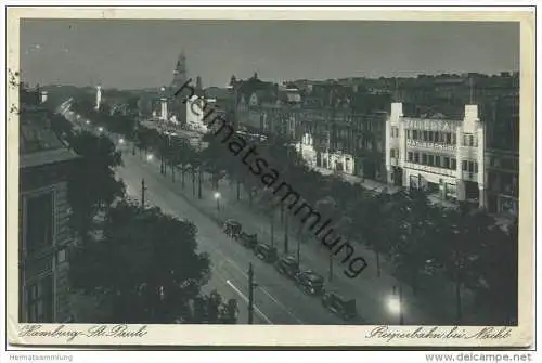 Hamburg - St. Pauli - Reeperbahn bei Nacht