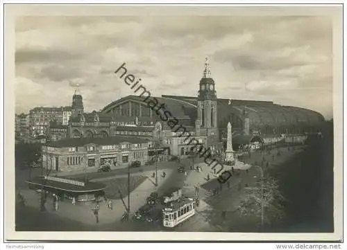 Hamburg - Hauptbahnhof -  Foto-AK Grossformat 30er Jahre