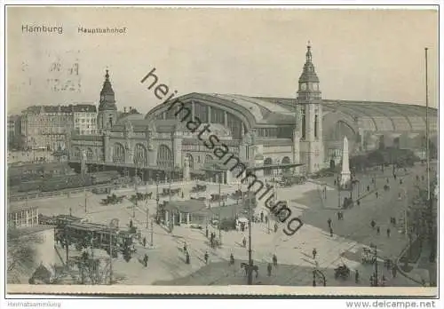 Hamburg - Hauptbahnhof - Verlag Ludwig Carstens Hamburg gel. 1934