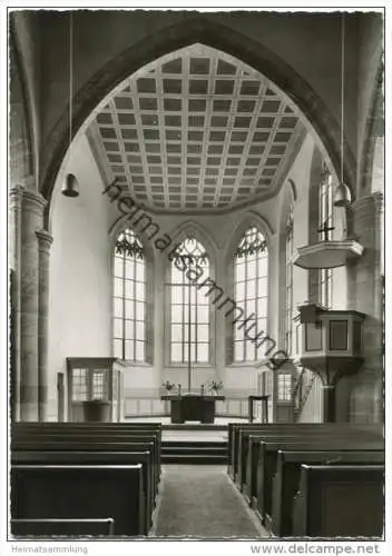 Waldkappel - Evangelische Kirche - Innenansicht - Foto-AK Grossformat 60er Jahre