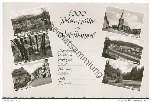 Waldkappel - Foto-AK 60er Jahre