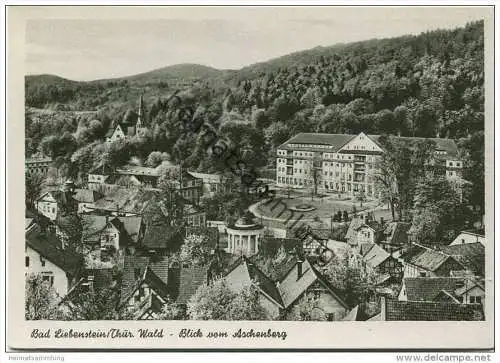 Bad Liebenstein - Blick vom Aschenberg - AK Grossformat 1953