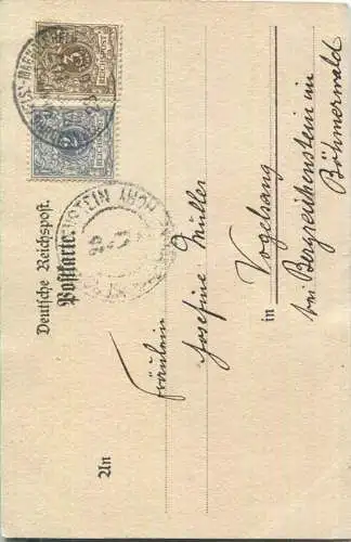 Gutenberg Gedenkkarte - Carl Sterry - Verlag E. H. Schroeder Berlin - Bahnpost