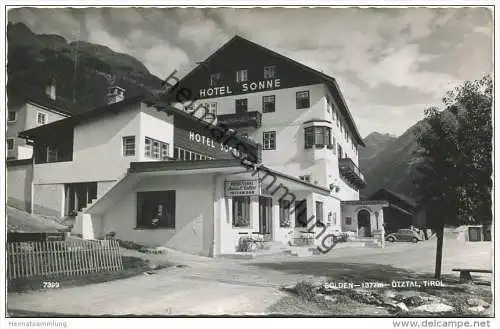 Sölden - Hotel Sonne - Annerl-Keller - Foto-AK