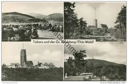 Tabarz und der grosse Inselsberg - Foto-AK
