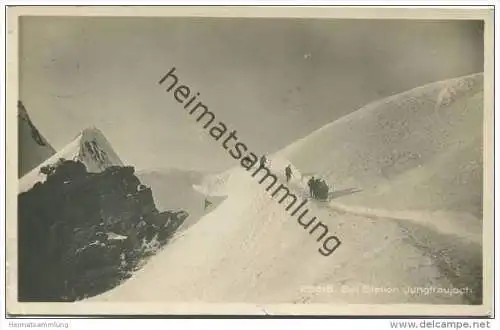 Bei Station Jungfraujoch - Foto-AK