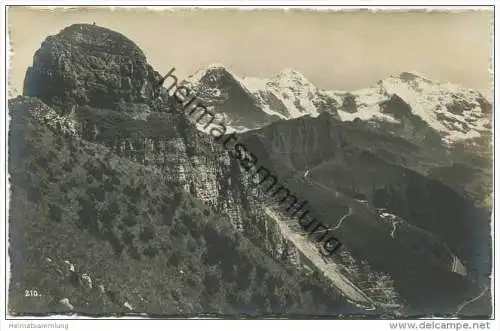 Schynige Platte - Eiger Mönch und Jungfrau - Foto-AK