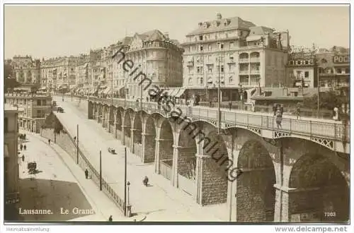 Lausanne - Le Grand Pont - Foto-AK