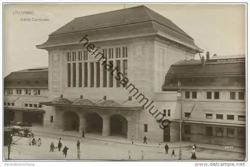 Lausanne - Gare Centrale - Foto-AK