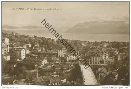 Lausanne - Pont Bessieres et les Alpes