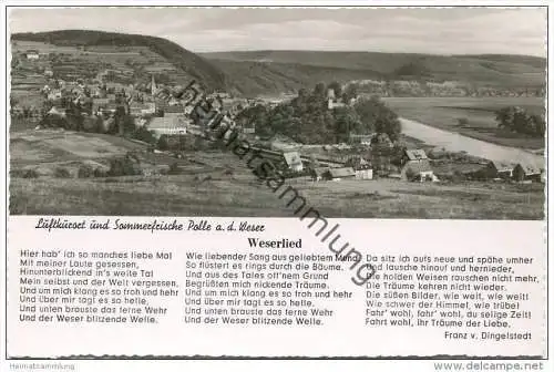 Polle - Weserlied - Foto-AK 50er Jahre