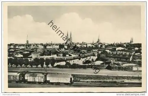 Lübeck - Gesamtansicht - Foto-AK 50er Jahre