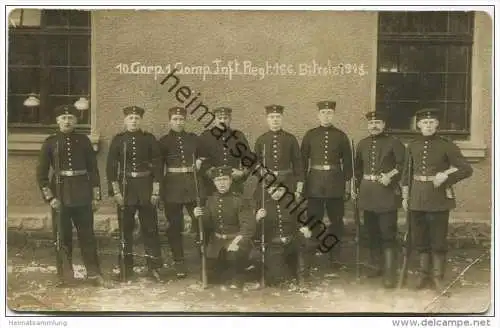 10. Corp. 1. Comp. Inft. Regt. 166 Bitsch 1915