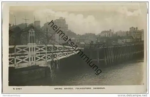Folkestone - Kent - swing bridge&nbsp; - Foto-AK