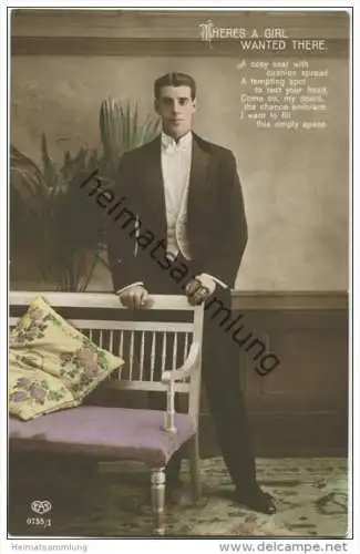 Theres a Girl wanted there - Foto-AK - coloriert - Verlag EAS E. A. Schwerdtfeger & Co. Berlin 0755/1